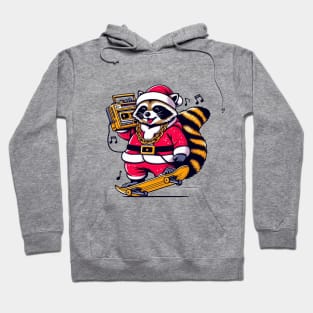 Raccoon Santa Hoodie